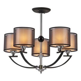  Люстра Hiper H025-5 Венге/Хром 