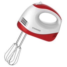  Миксер ручной Starwind SHM-251 250Вт белый/коралловый 