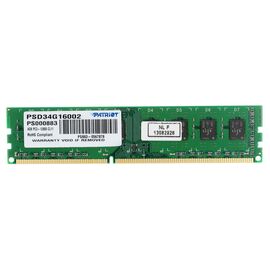  RAM 4GB DDR3-1600 PC3-12800 Patriot SignatureLine, CL11, 1.5V, retail (PSD34G16002) 