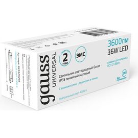  Светильник Gauss Universal 843425236 36Вт 4000K белый 