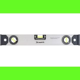  Уровень алюминиевый Matrix 34020 Рельс , 400мм, 3 глазка (1 поворотный) 