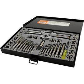  Набор метчиков и плашек WIEDERKRAFT 4NC40-1/2NF20 (WDK-DTI3040), 40 предметов, дюймовая резьба 