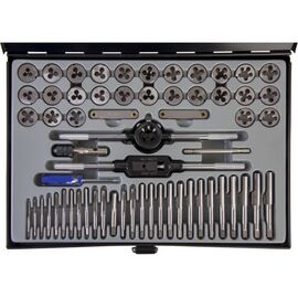  Набор метчиков и плашек WIEDERKRAFT WDK-DT3060 М3-12 и 4-40 - 1/8NPT27 60 предм а 