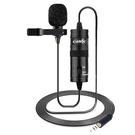  Микрофон CANDC DC-C1 Pro, петличный, Jack 3.5mm, 6 м, черный, электронный конденсатор 