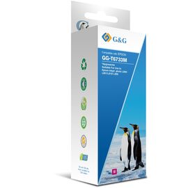  Чернила G&G GG-T6733M пурпурный100мл для Epson L800, L805, L810, L850 