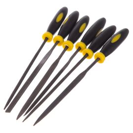  Надфили, прорезиненная ручка FIT IT 42172 5x150 мм, 6 шт. 