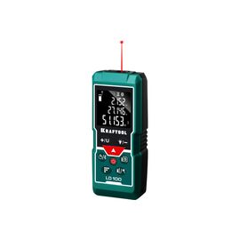  Лазерный дальномер Kraftool LD-100 (34765) 2 класс лазера, 650нм, луч красный 