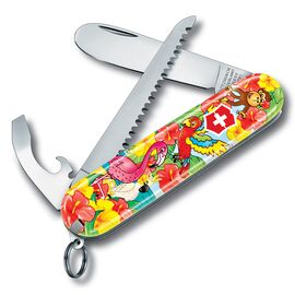  Нож перочинный Victorinox My First Victorinox Parrot Edition (0.2373.E3) 84мм 9функций красный/рисунок карт.коробка 