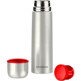  Термос Starwind 10-500 0.5л. серебристый/красный картонная коробка 