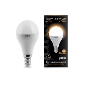  Лампочка Gauss 105102107 Шар E27 6.5W 