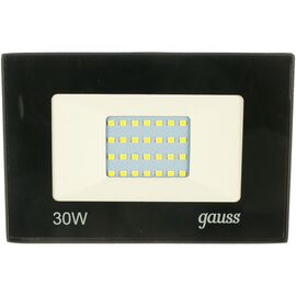  Прожектор уличный Gauss Elementary 613100330P светодиодный 30Вт корп.мет.черный 