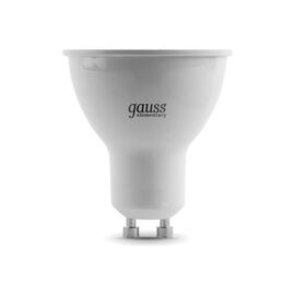  Лампа Gauss Elementary MR16 (13627) светодиодная 7Вт цок. GU10 спот 220B 4100K св.свеч.бел.нейт.MR16 (упак. 10шт) 