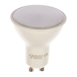  Лампа Gauss Spotlight (13619) светодиодная  Elementary 9Вт цок.:GU10 спот 220B 3000K св.свеч.бел.теп. А67 (упак.:10шт) 