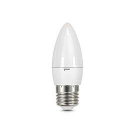  Лампа светодиодная Gauss 103102307 6.5Вт цок.E27 свеча 220B 6500K св.свечения белый холодный уп/10шт 