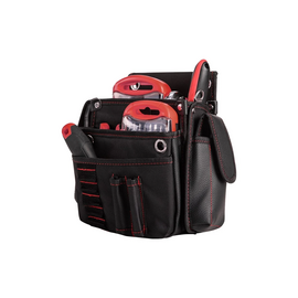  Поясная сумка монтажника Deli DL5865 250x250x110мм, 7 карманов, ткань Оксфорд 1680D, кожанные боковые карманы 