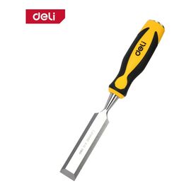  Стамеска плоская Deli DL6225-E1 ширина 25мм, длина 140мм, CrV, прорезиненная рукоять 