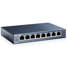 TP-LINK TL-SG108, Коммутатор 8 портовый GbEthernet 1000Mbps, настольный 