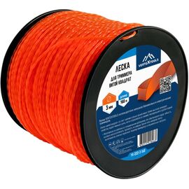  Леска 3 мм, бобина 168 м, витой квадрат для триммера vertextools YK-222-3-168 