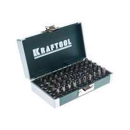  Набор кованых торсионных бит KRAFTOOL X-Drive 26065-H50 , Cr-Mo, система насечек NSS, 50 предметов, в боксе 