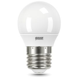  Лампа светодиодная Gauss Elementary 53226T 6Вт E27 шар 180B 4100K св.свечения белый нейтральный уп/3шт 