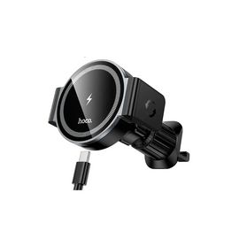  Автомобильный держатель HOCO HW35 Power electric magnetic wireless fast charging car holder (air outlet) Black 