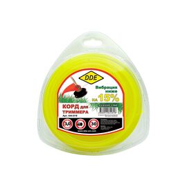  Корд триммерный DDE Classic line 644-818 круг 3,0ммх30м, желтый в блистере 