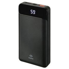  Внешний аккумулятор Digma DG-20000-PL-BK Li-Pol 20000mAh 3A+3A, 2xUSB (черный) 