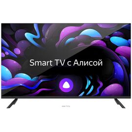  24" Телевизор Centek CT-8824 черный 1366x768, HD, 60 Гц, Wi-Fi, Smart TV, Яндекс ТВ 