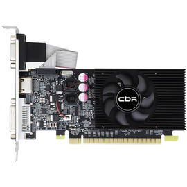  Видеокарта CBR GT610 2G (VGA-STX610-2G-RTL), 64BIT, DDR3, 700Mhz, 29W (DVI/HDMI/CRT) 