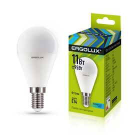 Лампочка светодиодная Ergolux LED-G45-11W-E14-4K 