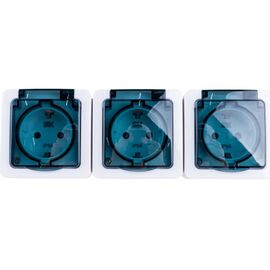  Розетка IEK РСб23-3-ГПБд Гермес Plus (ERMP32-K03-16-54-EC) 3м дымчатый 