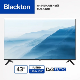  43" Телевизор Blackton Bt 43F32B черный 1920x1080, Full HD, 60 Гц 