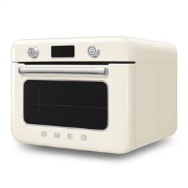  Мини-печь Smeg COF01CREU поворотные переключатели, LCD дисплей, 10 функций приготовления, пар, таймер, акустический сигнал, галогенная подсветка 
