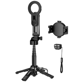  Монопод Hoco K27 pro magic mini live broadcast stand pull clip+magnetic focusing version Black 