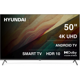  50" Телевизор Hyundai H-LED50BU7009 черный 3840x2160, 4K Ultra HD, 60 Гц, Wi-Fi, Smart TV, Android TV 
