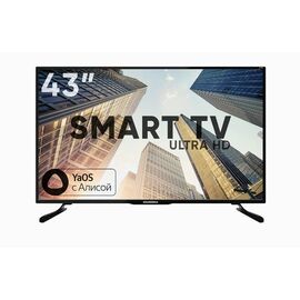  43" Телевизор Soundmax SM-LED43M03SU черный 3840x2160, 4K Ultra HD, 60 Гц, Wi-Fi, Smart TV, Яндекс TV 