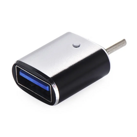  Переходник iNeez 916885 OTG Type-C to USB Black 2in1 