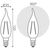  Лампа Gauss Filament (104801109) светодиодная 9Вт цок. E14 свеча 220B 2700K св.свеч.бел.теп. CF35 (упак. 1шт) 