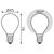  Лампа светодиодная Gauss Filament 105201209-D 9Вт цок.E14 шар 220B 4100K св.свечения белый нейтральный уп/10шт 