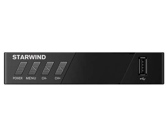  Ресивер DVB-T2 Starwind CT-140 черный DVB-T2/DVB-C/IPTV 