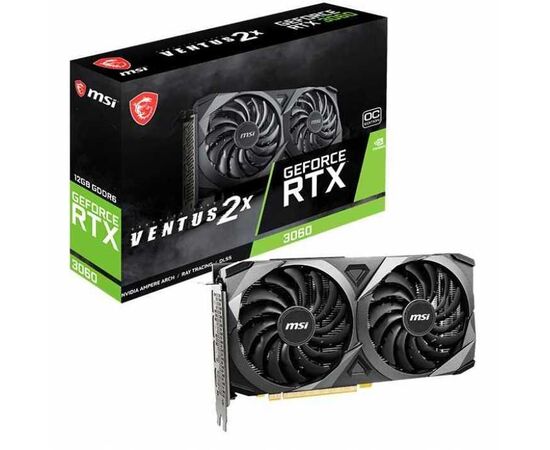  Видеокарта MSI RTX3060 (RTX 3060 VENTUS 2X 12G OC) 12GB GDDR6 