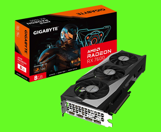 Видеокарта Gigabyte (GV-R76GAMING OC-8GD) PCI-E 4.0 AMD Radeon RX 7600 8192Mb 128 GDDR6 2355/18000 HDMIx2 DPx2 HDCP Ret 