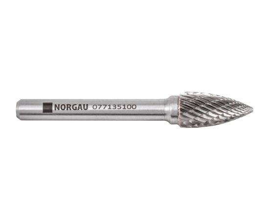  Борфреза твердосплавная форма G NORGAU 77135100 10x20мм, хвостовик 6 мм 