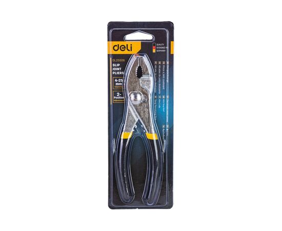  Пассатижи переставные Deli DL25506 двухдиапазонные 6" 