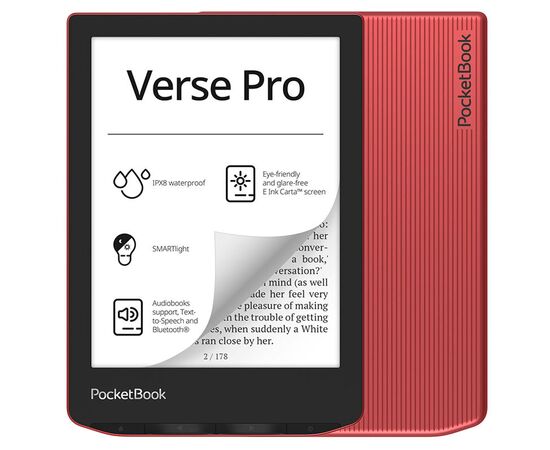  Электронная книга PocketBook 634 Verse Pro Passion (PB634-3-WW) Red 