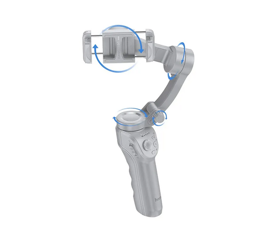  Монопод стабилизатор HOCO K24 Support 3-axis smart gimbal (серый) 