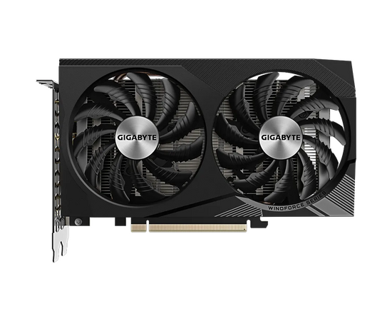  Видеокарта Gigabyte Nvidia GeForce RTX 3050 (GV-N3050WF2OCV2-8GD) PCI-E 4.0 8192Mb 128 GDDR6 1792/14000 HDMIx2 DPx2 HDCP Ret 
