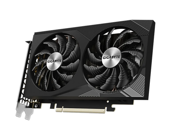  Видеокарта Gigabyte Nvidia GeForce RTX 3050 (GV-N3050WF2OCV2-8GD) PCI-E 4.0 8192Mb 128 GDDR6 1792/14000 HDMIx2 DPx2 HDCP Ret 