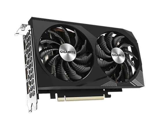  Видеокарта Gigabyte Nvidia GeForce RTX 3050 (GV-N3050WF2OCV2-8GD) PCI-E 4.0 8192Mb 128 GDDR6 1792/14000 HDMIx2 DPx2 HDCP Ret 