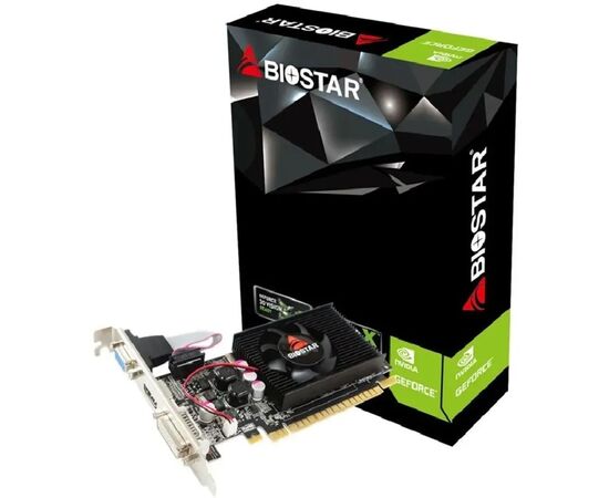 Видеокарта Biostar Nvidia GeForce 210 G210-1GB D3 LP (VN2103NHG6) PCI-E 1Gb 64bit DDR3 589/1333 DVIx1 HDMIx1 CRTx1 Ret low profile 